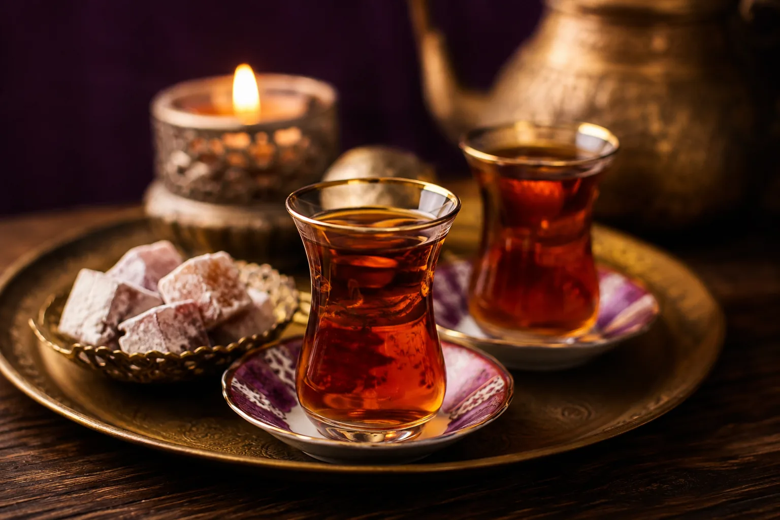 Karşılama çayı servisi — Lila Spa, Fatih misafirlerine hizmet veren salon