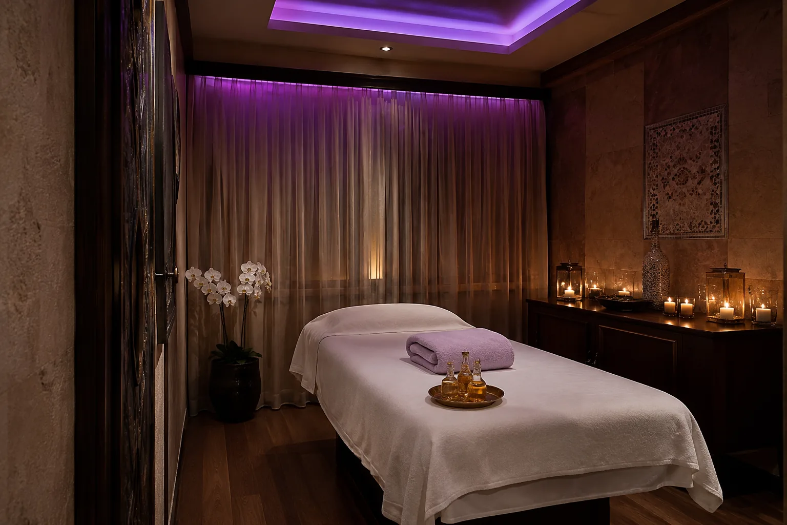 Masaj odasının genel görünümü — Lila Spa, Fatih misafirlerine hizmet veren salon
